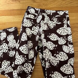 Strawberry Print Jeans